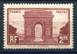 RC 27575 FRANCE COTE 42€ N° 258 ARC DE TRIOMPHE NEUF * MN TB - Neufs