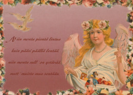 ANGELO Buon Anno Natale Vintage Cartolina CPSM #PAJ075.IT - Angels