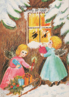 ANGELO Buon Anno Natale Vintage Cartolina CPSM #PAH947.IT - Angels