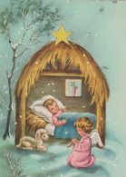 ANGELO Buon Anno Natale Vintage Cartolina CPSM #PAH756.IT - Angels