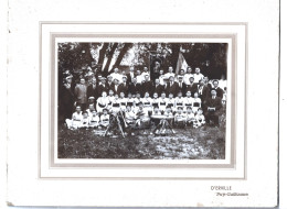 Grande Photo Fanfare Jeanne D'Arc Maringues (Puy De Dôme) Début 20 ème Photographe D'Erville Puy Guillaume - Anonieme Personen