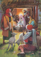 Virgen Mary Madonna Baby JESUS Christmas Religion Vintage Postcard CPSM #PBP735.GB - Vierge Marie & Madones