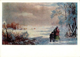 Painting By F. Vasilyev - Thaw - Winter - Russian Art - 1975 - Russia USSR - Unused - Peintures & Tableaux