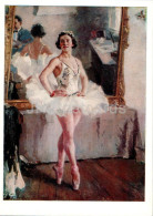 Painting By A. Gerasimov - Portrait Of A Ballerina Olga Lepeshinskaya - Ballet Russian Art - 1979 - Russia USSR - Unused - Pittura & Quadri
