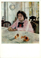 Painting By V. Serov - Girl With Peaches - Russian Art - 1979 - Russia USSR - Unused - Peintures & Tableaux