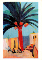 Painting By M. Saryan - Date Palm . Egypt - Camel - Animals - Armenian Art - 1979 - Russia USSR - Unused - Paintings
