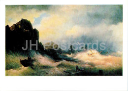 Painting By Ivan Aivazovsky - Sinking Ship - Russian Art - 1986 - Russia USSR - Unused - Peintures & Tableaux