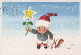 Buon Anno Natale BAMBINO Vintage Cartolina CPSM #PBM273.IT - Neujahr