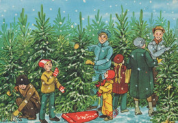 Buon Anno Natale BAMBINO Vintage Cartolina CPSM #PBM342.IT - Neujahr