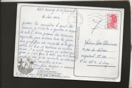 2.20 FRS LIBERTE ROUGE OBLITERATION 1988 GUADELOUPE 971 PETIT BOURG    VOIR SCAN POUR ETAT - Cartas & Documentos