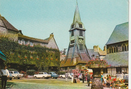 PE 4-(14) HONFLEUR - LA PLACE  SAINTE CATHERINE ET SON MARCHE FLEURI - CARTE COULEURS - 2 SCANS - Honfleur