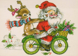 BABBO NATALE Buon Anno Natale Vintage Cartolina CPSM #PBB117.IT - Santa Claus