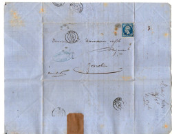 TB 4792 - 1862 - LAC - Lettre De M. MICHEL Frères à BREST Pour M. SANSON Fils à JOSSELIN ( Morbihan ) - 1849-1876: Période Classique