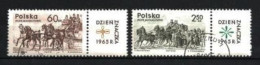 Chevaux Pologne 1965 (41) Yvert N° 1480 + 1481 Oblitéré Used - Horses