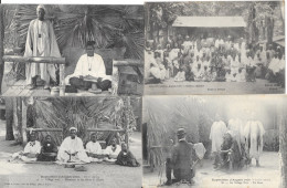 Ethnologie Afrique - Exposition D'Angers 1906: Au Village Noir - Clichés A. Roland, Lot De 12 Cartes Non Circulées - Africa
