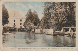 PE 7-(16) MANSLE - LE MOULIN , PRIS DU PONT JEAN ROY - CARTE COLORISEE  - 2 SCANS - Mansle