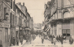 PE 7-(16) ANGOULEME - RUE DU PERIGUEUX - ANIMATION - TAMPON FRANCHISE MILITAIRE - 2 SCANS - Angouleme