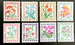 FRANCE N 95 A 102 TIMBRES TAXE SÉRIE FLEURS DES CHAMPS - NEUF** - 1960-.... Mint/hinged