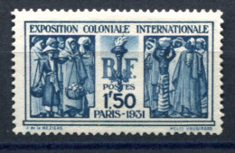 RC 27578 FRANCE COTE 50€ N° 274 EXPOSITION COLONIALE INTERNATIONALE DE 1931 NEUF * MH TB - Neufs