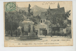 POLIGNY - Place Nationale - Statue Du Général Travot - Poligny