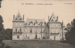 PE 10-(17) MIRAMBEAU - LE  CHATEAU , FACADE OUEST - MILITAIRES - 2 SCANS - Mirambeau