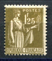 RC 27581 FRANCE COTE 85€ N° 287 - 1F25 OLIVE TYPE PAIX NEUF * MH TB - Neufs
