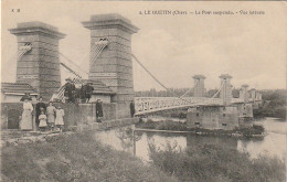 PE 12 -(18) LE GUETIN - LE PONT SUSPENDU - ENFANTS - 2 SCANS - Autres & Non Classés