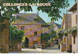 PE 14 -(19) COLLONGES LA ROUGE - CARTE COULEURS A SYSTEME - DEPLIANT 13 VUES - 3 SCANS - Other & Unclassified