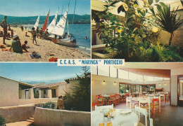 PE 17 -(20) CENTRE DE VACANCES FAMILIALES " MARINCA " - PORTICCIO PAR AJACCIO - CARTE MULTIVUES COULEURS - 2 SCANS - Altri & Non Classificati