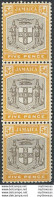 1907 Jamaica Edoardo VII 5d Varietà MNH SG N. 43x2+43a - Sonstige & Ohne Zuordnung