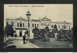 BRESIL - SANTOS - Largo Rio Branco - Palacete Martins - 1913 - Otros & Sin Clasificación