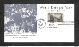 ETATS-UNIS - UNITED STATES - Carte Maximum  1960 - WASHINGTON - World Refugee Year - Cartes-Maximum (CM)