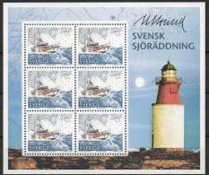 Martin Mörck. Sweden 2007. Sea Rescue Service. Michel 2577 KLB. MNH. Signed. - Blocs-feuillets