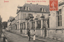 PE 21-(21) BEAUNE - COLLEGE MONGE ET RUE DU COLLEGE  - 2 SCANS - Beaune