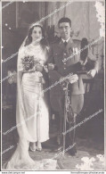Be677 Cartolina Fotografica Militare Sposa Napoli 1937 - Artistes