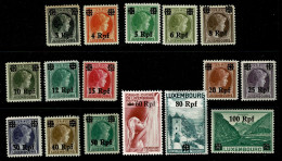 Ref 1646 - Germany Occupation Of Luxembourg - 1940 MNH Set SG 413-428 - 1940-1944 Occupation Allemande