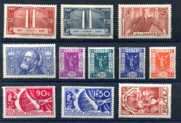 RC 27585 FRANCE COTE 113€ ENTRE N° 312 - 327 LOT DE TIMBRE DES ANNÉES 30 NEUF * MH TB - Nuevos