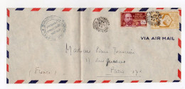 !!! AEF, LETTRE DE BATANGAFO (OUBANGUI-CHARI) DE 1945 POUR LA FRANCE - Lettres & Documents