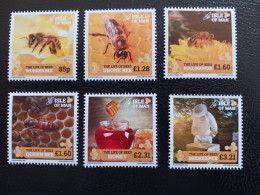 Iom 2024 Man The Life Of BEES Insect Beekeeper Pollination Queen Honey 6v Mnh - Isle Of Man