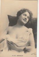 PE 25- ALICE BONHEUR  - PORTRAIT DE L' ARTISTE PAR REUTLINGER , PARIS - 2 SCANS - Entertainers