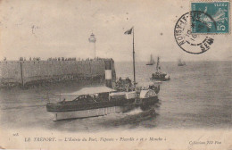 OP Nw28-(76) LE TREPORT - L' ENTREE DU PORT , VAPEURS " PICARDIE " ET " MOUCHE "  - 2 SCANS - Other & Unclassified