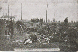 OP Nw29- YPRES ( BELGIQUE ) - REPOS D' ECLAIREURS BELGES ( 1914 )- 2 SCANS - Regiments