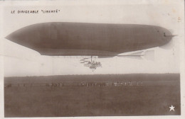 OP Nw29- AVIATION - LE DIRIGEABLE " LIBERTE " - CHAMP D' AVIATION - ANIMATION - 2 SCANS - Zeppeline