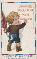 OP Nw29- " I' M SURE THEY OUGHT TO JOIN " - QUE CHACUN ME SUIVE ...- ILLUSTRATEUR - ENFANT AVEC DRAPEAU BRITANNIQUE - Patriotic