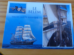 Lot De 2 CP - LE BELEM - Trois Mâts Barque - Segelboote