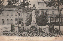 OP Nw31-(06) NICE - LE MONUMENT DU PRESIDENT CARNOT - PLACE CASSINI  - " SAILORS HOME " , TABAC BUVETTE - 2 SCANS - Monuments