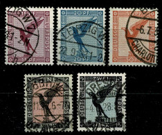 Ref 1646 - Germany 1926 Air - Fine Used Set Stamps SG 394-398 - Usati