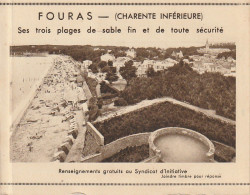 OP Nw32-(17) FOURAS - DEPLIANT 3 VOLETS - PLAN ET VUES DES 3 PLAGES - 5 SCANS - Dépliants Touristiques