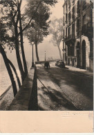 OP Nw33-(75) PARIS - MATIN D' AUTOMNE QUAI D' ANJOU - AUTOMOBILES  - PHOT. ALBERT MONIER - 2 SCANS - Monier