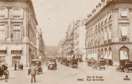 OP Nw33-(75) PARIS - RUE DE LA PAIX - ANIMATION - AUTOMOBILES - 2 SCANS - Paris (01)